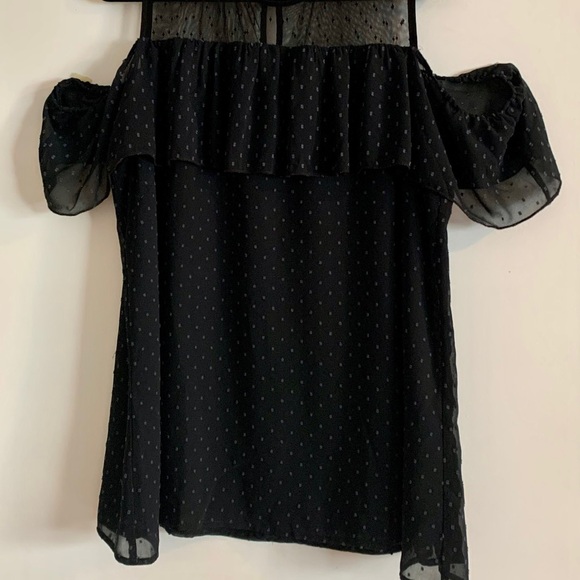 119 RICKI’S plus sheer black top - Picture 3 of 8